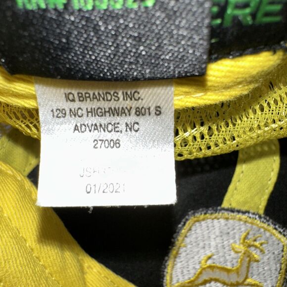 John Deere Tractor Cap Hat Youth Kids Adjustable Snapback Trucker Meshback - Picture 9 of 10